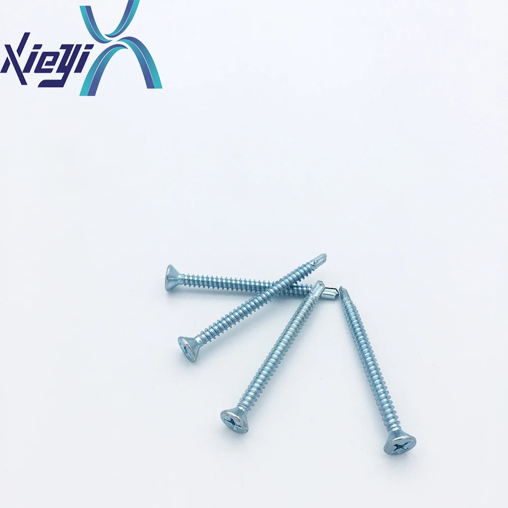 Countersunk screw, wing screw, self drilling screw