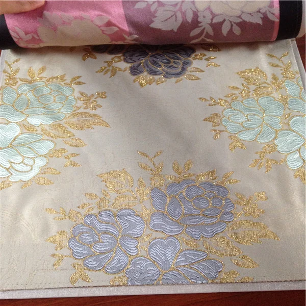 Quite Popular Modern Glitter Sequin Blackout Fabric Curtains with Designer Curtain Rods