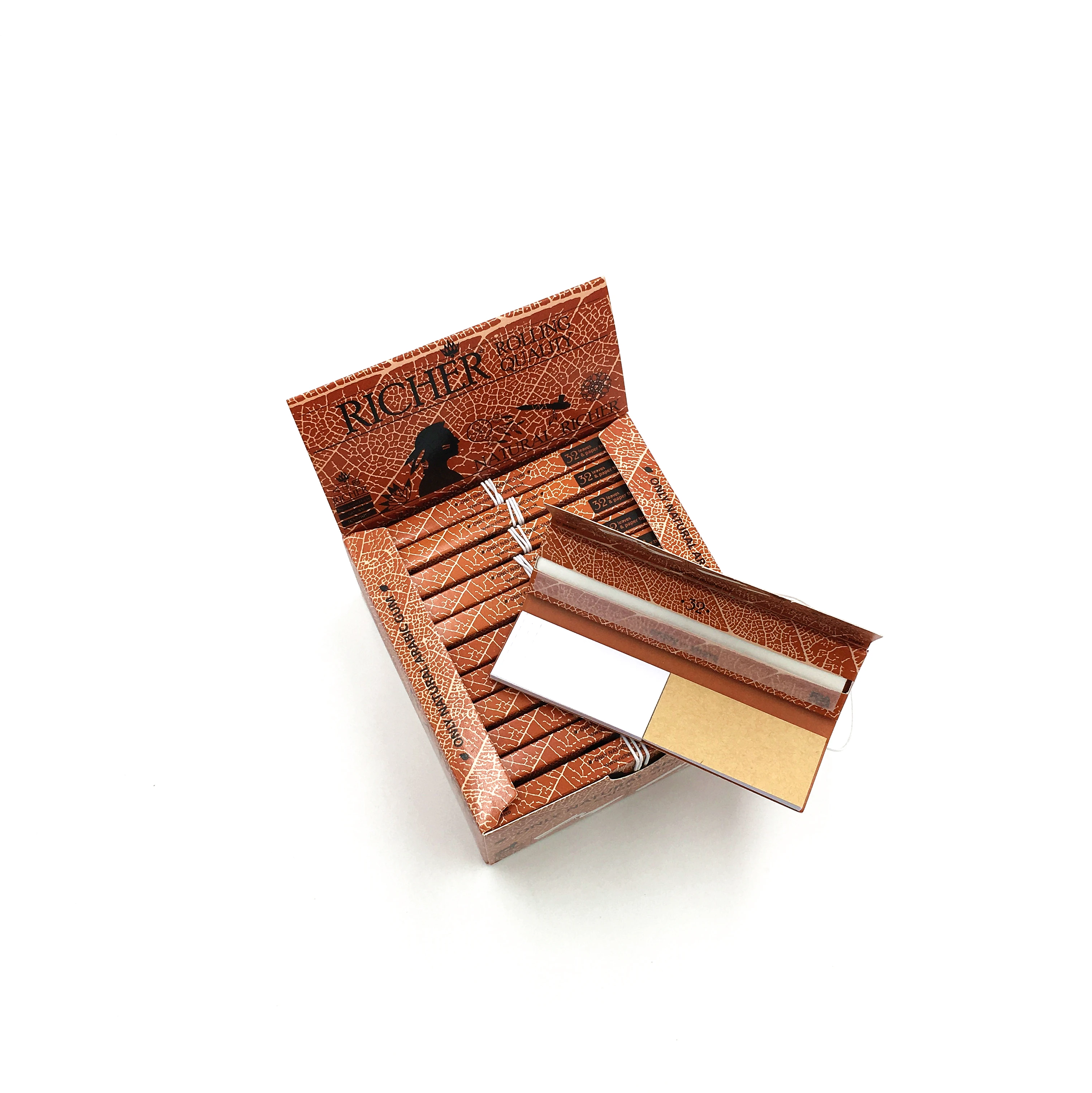 
Do you own design Premium hemp Cigarette rolling paper + filters tips 