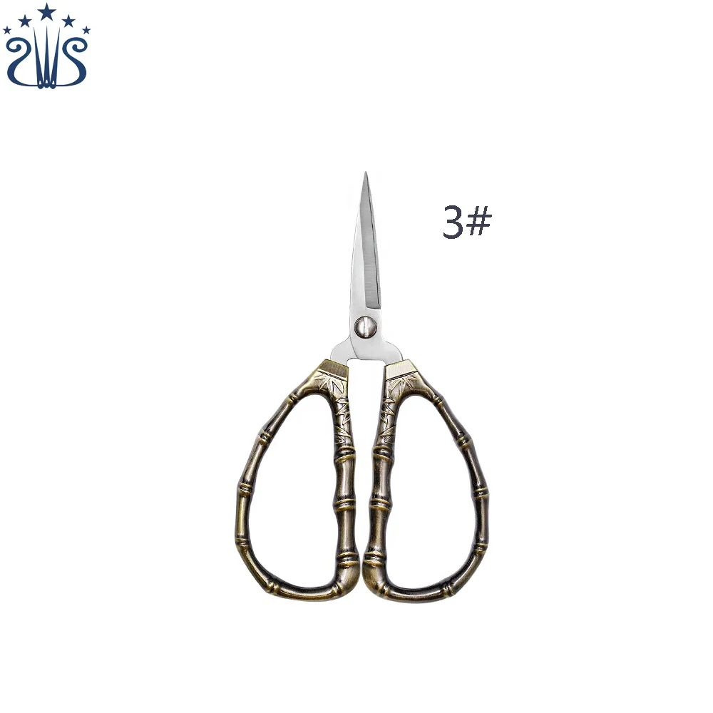 Bamboo Step by Step Stainless Steel Vintage Craft Scissors &Embroidery Scissors