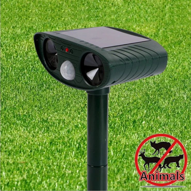 motion solar ultrasonic animal cat dog bird snake Animal Repeller , Bird Ultrasonic Animal Repellent mole repellent