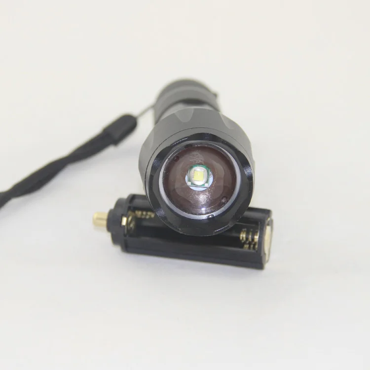 
high power zoomable portable waterproof tactical led flashlight 