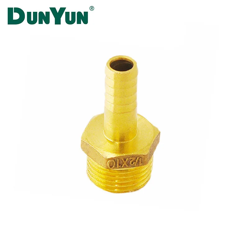 Male Thread Brass Pipe Fittings Hose Barb Coupler Adapter for Natural Gas