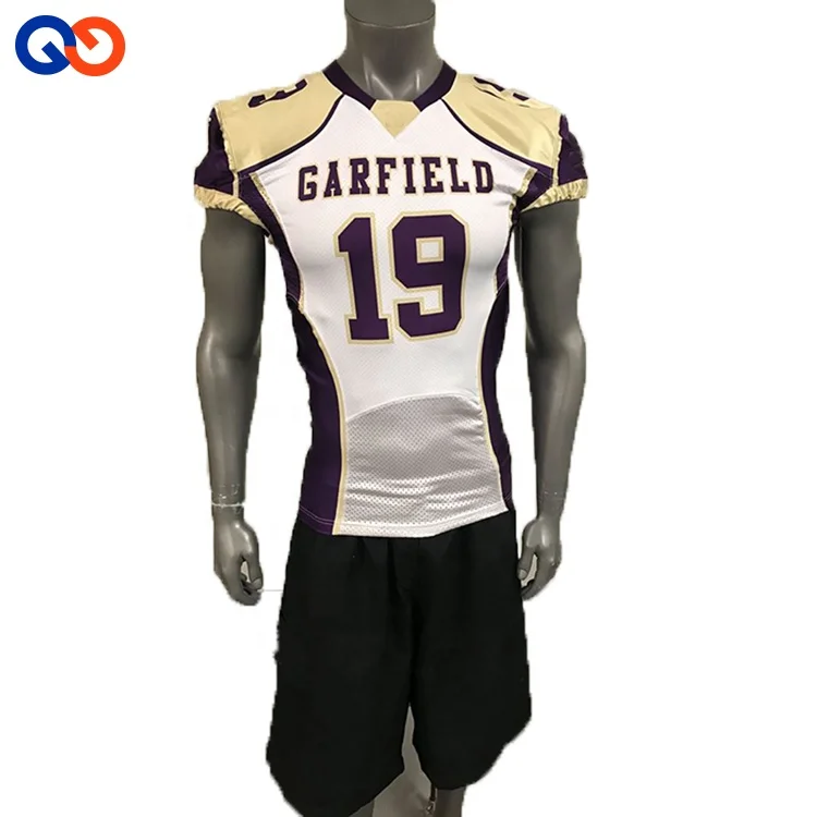 Flash sale new model black custom sublimation American football jersey for sports