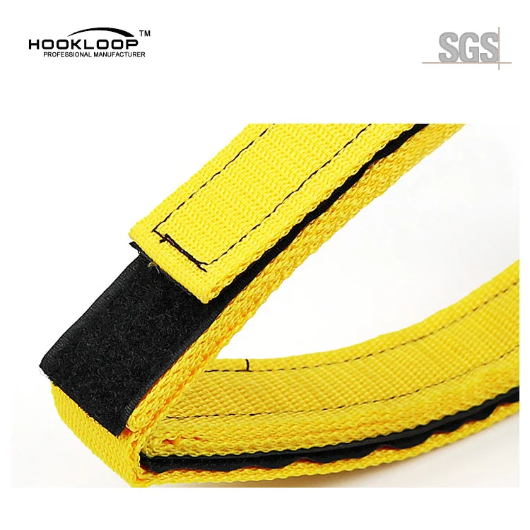 Hook and loop webbing straps / Customized Colorful Nylon Woven Hook and Loop Webbing Belt