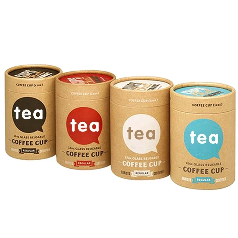 
Custom Size Coffee Bean Or Powder Kraft Round Paper Tube Packaging Cylinder Paper Tubes 