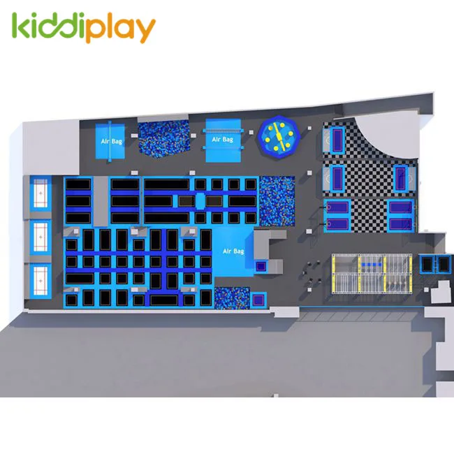 
Cheap prices obstacle course big bounce indoor trampoline park with foam pit block seesaw 
