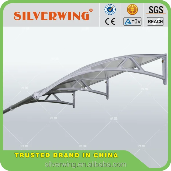 
90*100 PPO frame polycarbonate sheet awings canopy plastic rain door cover 