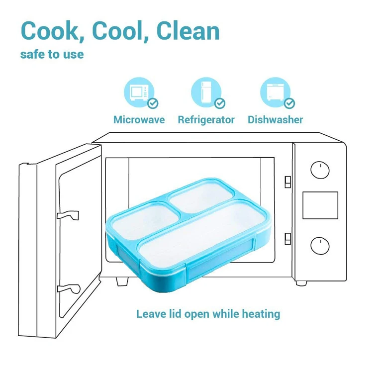 Hot Sale High Quality Bento Lunch Box With Compartment Plastic Lunch Box