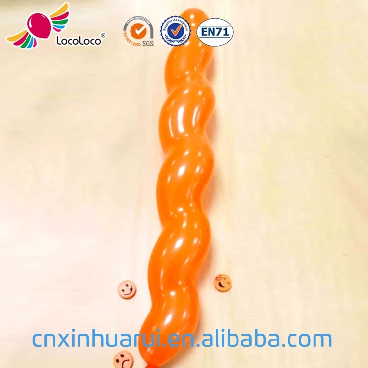 wholesale supply non toxic Latex twisting long spiral balloon wedding birthday party