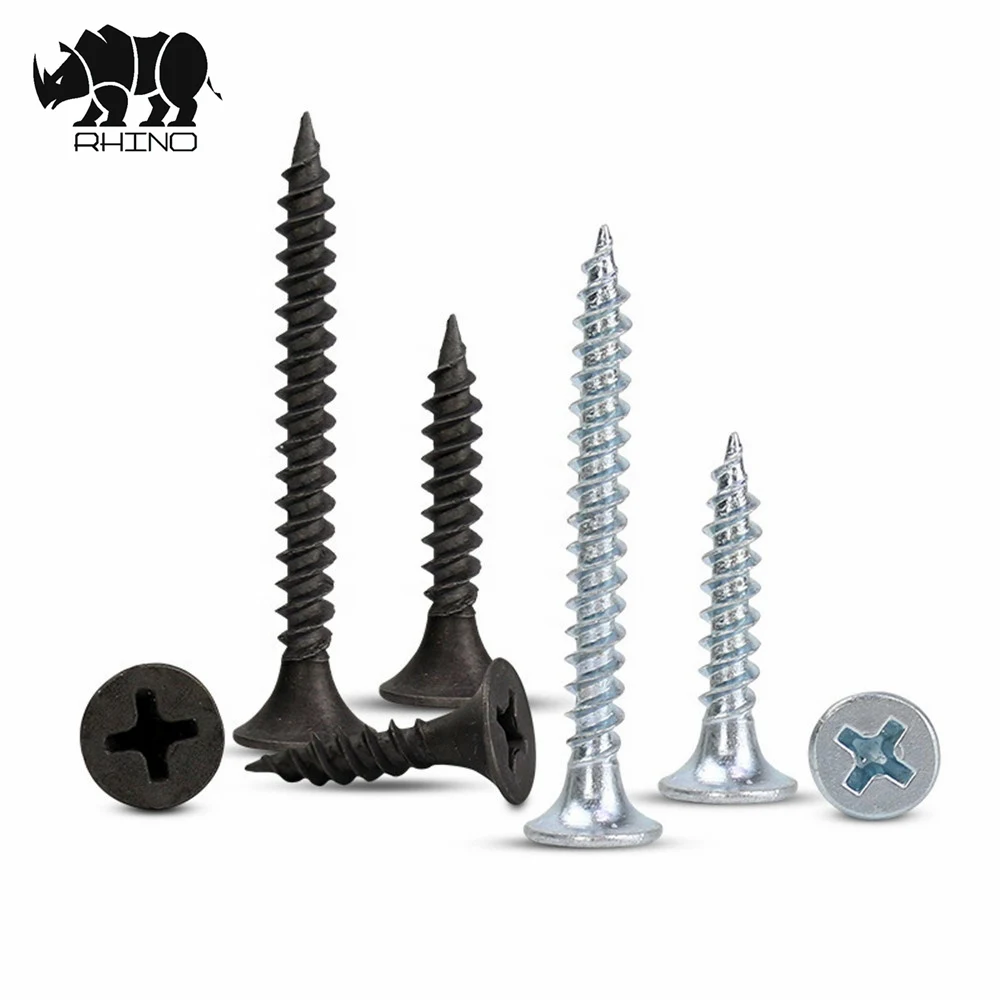Factory Supply Bugle Head Black Phophating Quality Drywall Screw