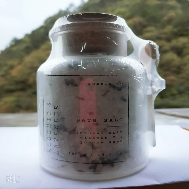 
Private label fruity spa gift deep cleaning moisturizing bath salt natural 