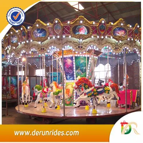 
Video Available China Factory Cheap Price Good Quality Kids Mechanical Amusement Ride carousel horse for sale 