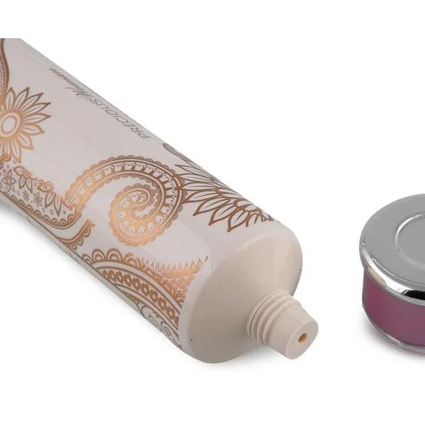 Cosmetic plastic tube packaging round PE soft tube for body washing creme with screw on cap