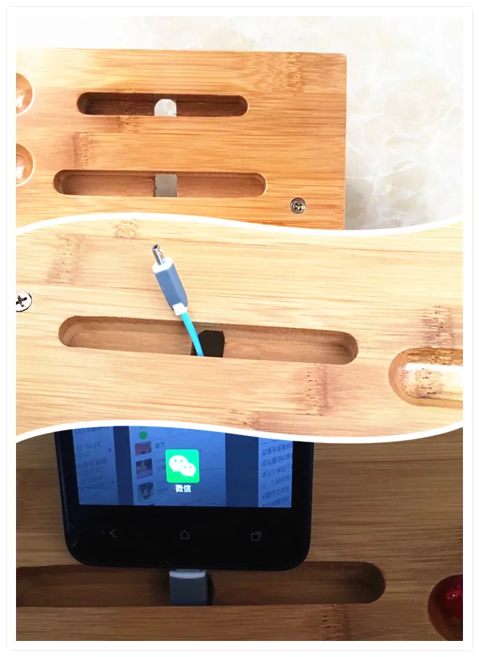 Universal Bamboo Desktop Monitor Heighten Stand Computer Dock Holder Laptop Rack Display Bracket for iMac MacBook Notebook