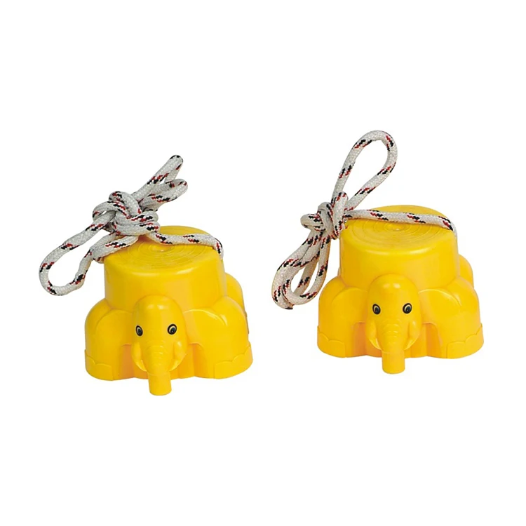 Plastic kids walking stepper balance toy children plastic stilts with rope