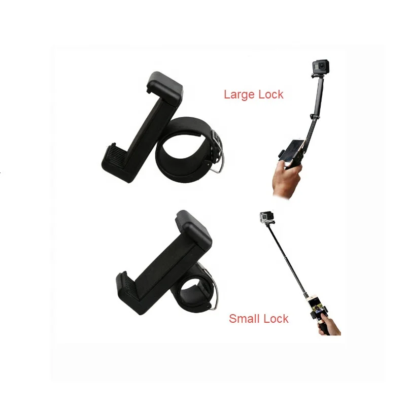 Селфи-палка держатель мобильного телефона с металлическим замком кронштейн для смартфона для экшн-камеры Go Pro Xiaomi Xiaoyi смартфоны