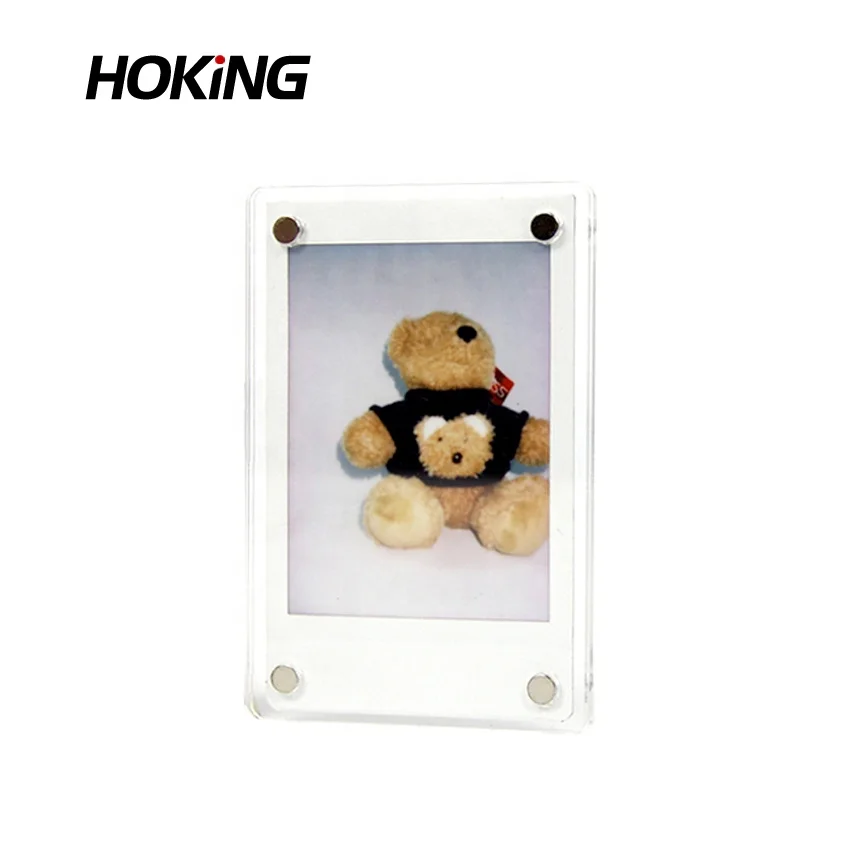 Acrylic Magnetic Frame DIY Photo Frame For 3 inch Fujifilm Instax Mini Film