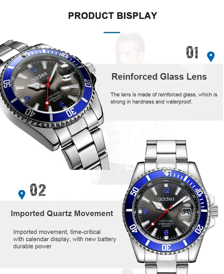 Trend Products Nickel Free Watch Quartz Men Watches With Date Exponi Watch Reloj