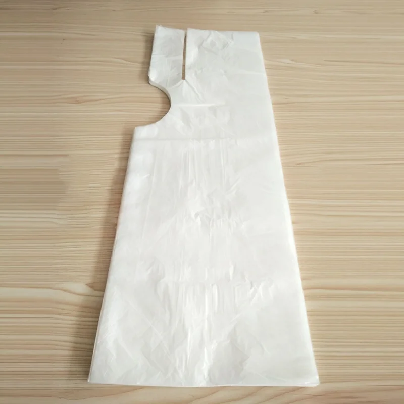 Household Salon Cloak women salon supplies styling tools kit 50pcs Disposable plastic pattern salon hair cape hair dye cape