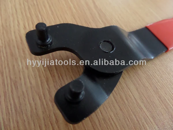 carbon steel black oxide finished universal key for angle grinder with plastic handle