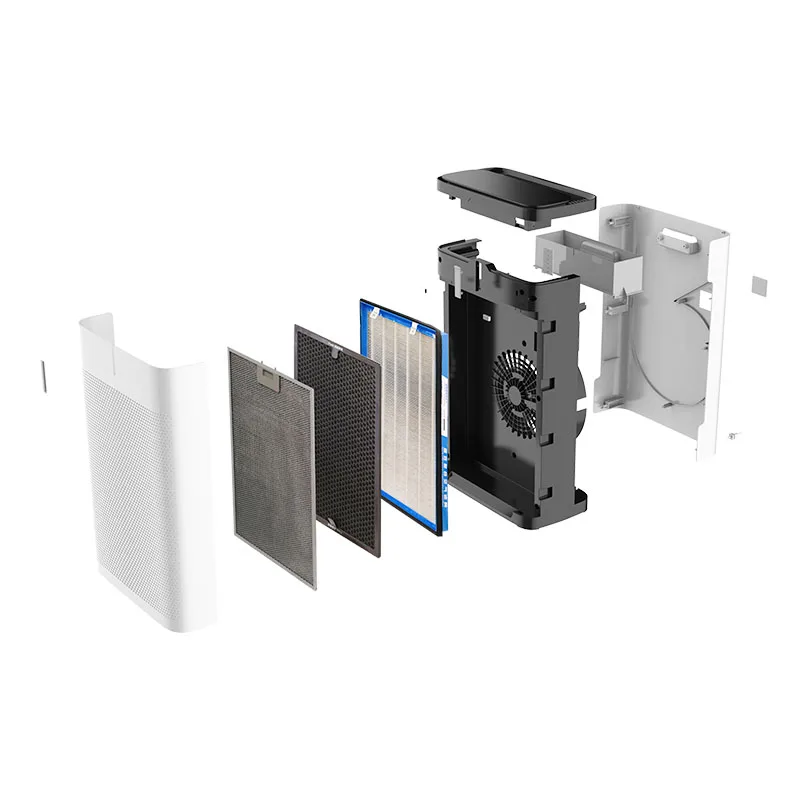 Умный домашний HEPA-фильтр с активированным углем OEM ODM PM2.5 очиститель воздуха очиститель с ионизатором
