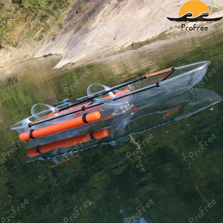 plastic transparent canoe kayak for fishing
