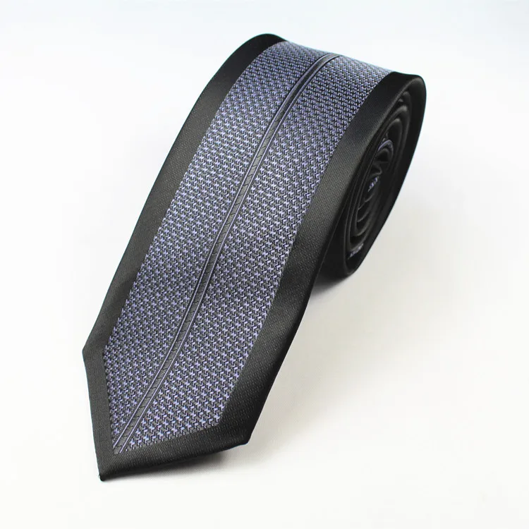 
Customize 100% Polyester Woven Tie Skinny Necktie For Men 