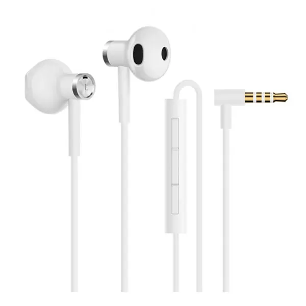 
Best Cheap Wired Mi Earphones Dual Driver Earphones Headphones Connection Length 1.25m Plug Type 3.5mm 