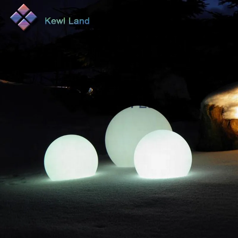 Outdoor Battery Power Remote Control16 Colors Changing Illuminated LED Light Ball