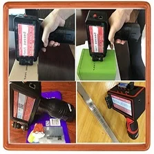 Support variable data dot peen marking machine handheld inkjet stamp resistant touch screen hand jet printer with factory price