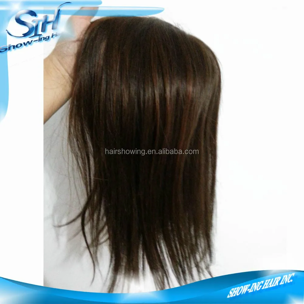 Customized human hair women topper hair replacement