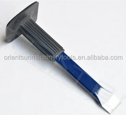 Flat cold chisel without rubber handle