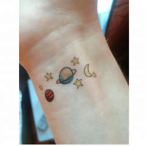 Tattoo Sticker cute stars moon cartoon tattoo stickers flash tattoo