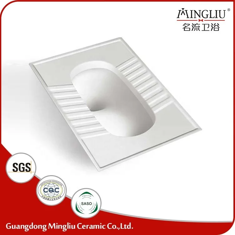 Asian easy clean ceramic wash down squatting toilet