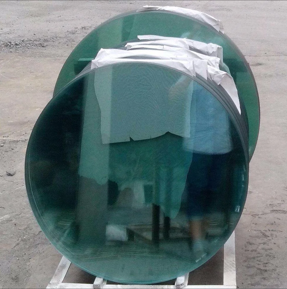 Glass Factory China manufacturer round clear tempered glass for sale