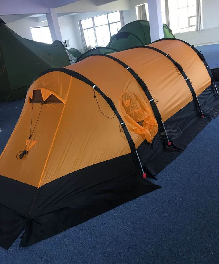 Professional Outdoor Manufacturer High End 40D Nylon Silicone Single Treated Glamping 4 Person Family Tent China  Supplier