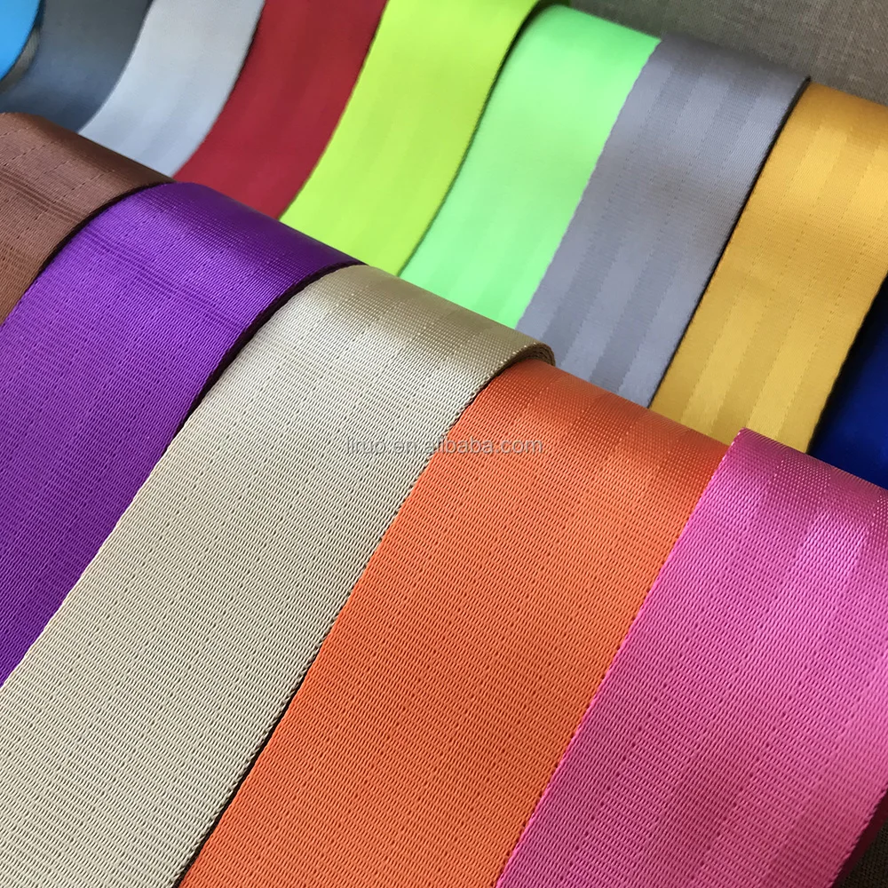 Best price colorful polyester seat safety belt webbing for car