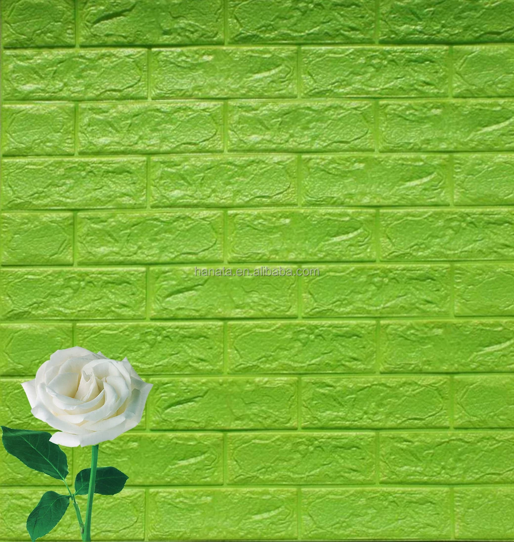interior decoration 3D brick wallpaper colorful pe foam material tile