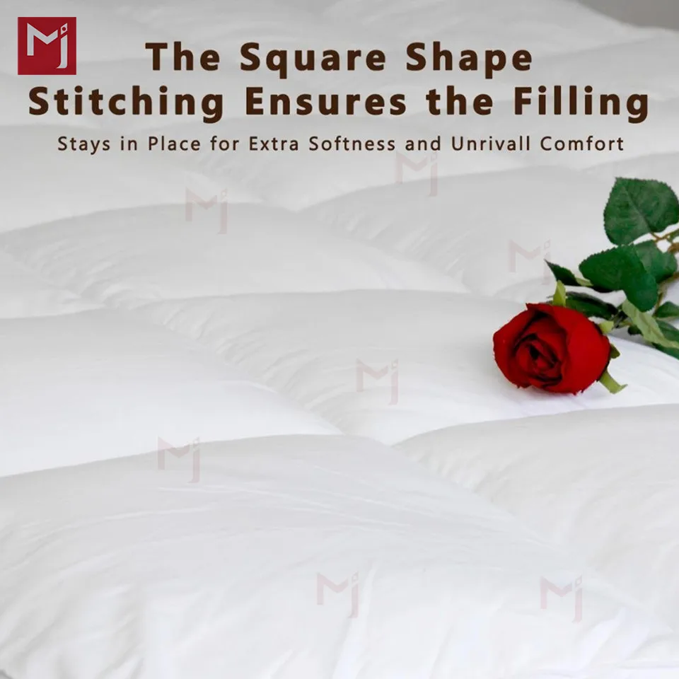 
Luxury Pillowtop Down Alternative Mattress Topper Hypoallergenic Ultra Plush 2