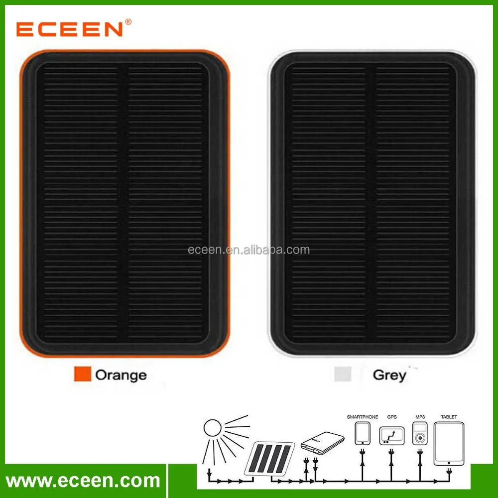 Fast charging monocrystalline silicon panel 10000mah dual USB portable mobile solar chargers