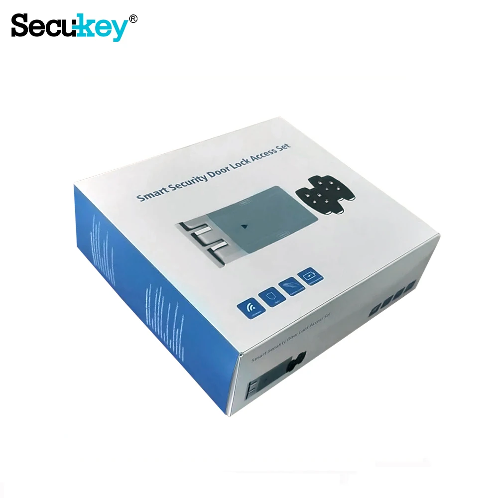 Secukey Wireless Remote Control Lock with 4 Remote Keys Security Invisible Keyless Lock Zinc Alloy Metal Case