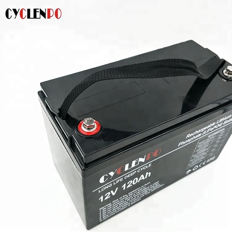 Factory direct supply deep cycle lithium lifepo4 12v 120ah battery pack for ev rv