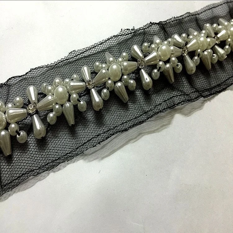 
rhinestone pearl chains for decoration 