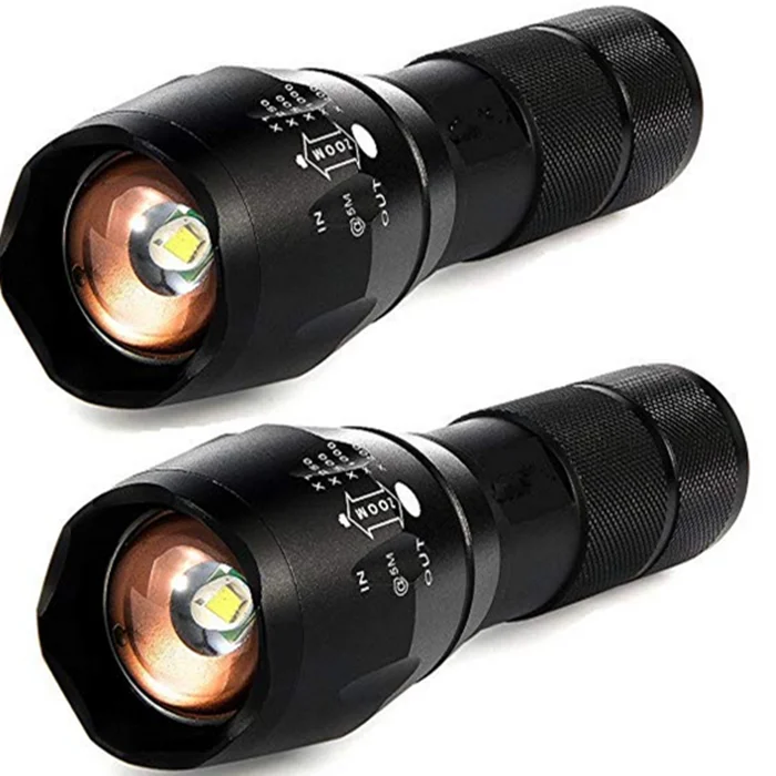 Powerful T6 LED Flashlight Super Bright Aluminum Alloy Portable Torch USB Rechargeable Outdoor Camping Tactical Flash Light