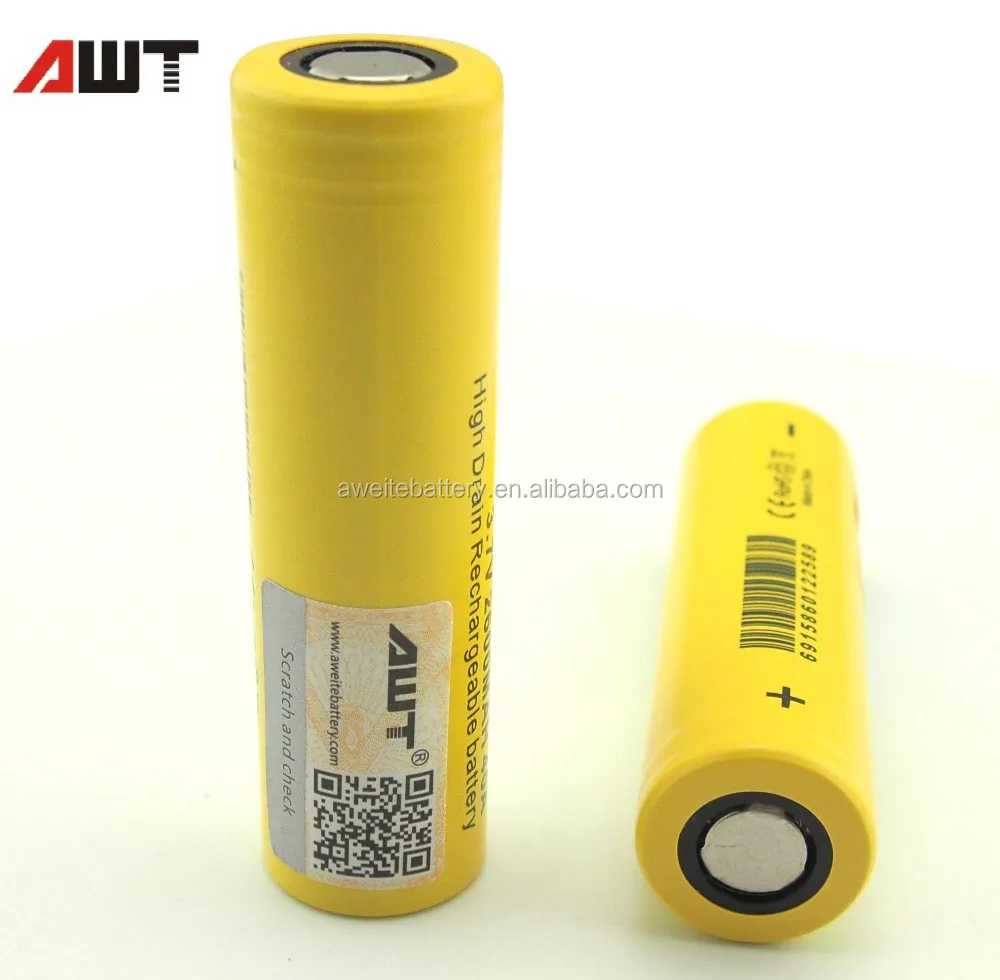 
Authentic AWT 35A 2500mAh Li ion Battery istick 100w tc Rda 200w vape box mod ipv400  (60473773037)