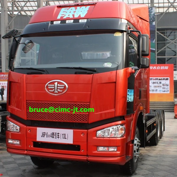 china faw j6 6X4 euro 5 tractor truck and automatic transmission tractor truck