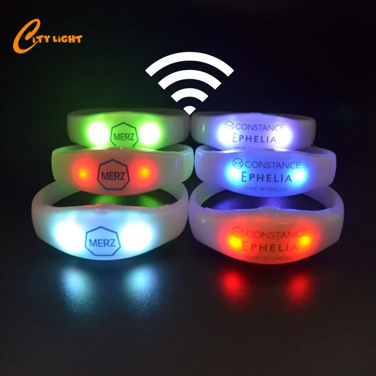 Best price remote controlled led wristband dmx led bracelet