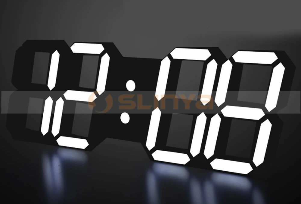 Multifunctional Wall Clock Timer LED Digital Wall Clock 12H/24H Time Display With Alarm