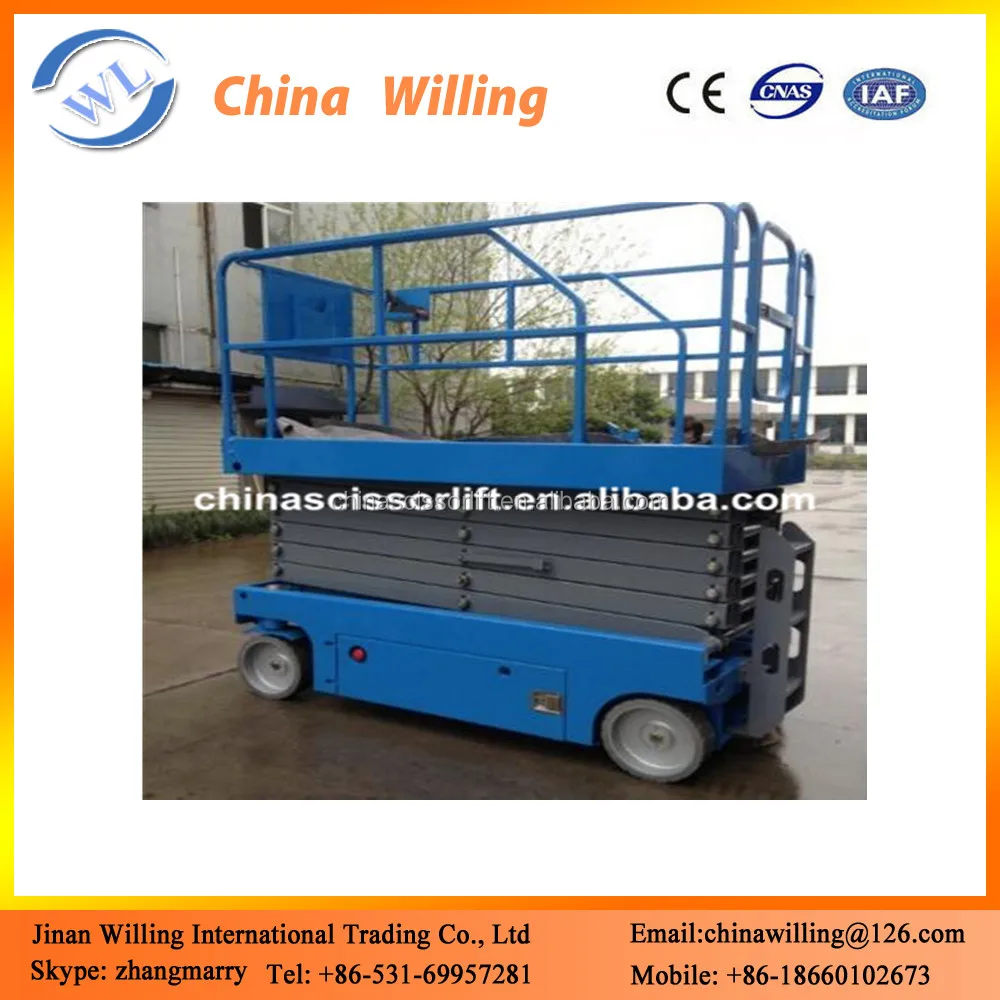 Завод scissor типа самоходные вертикальной человек лифт стол с CE